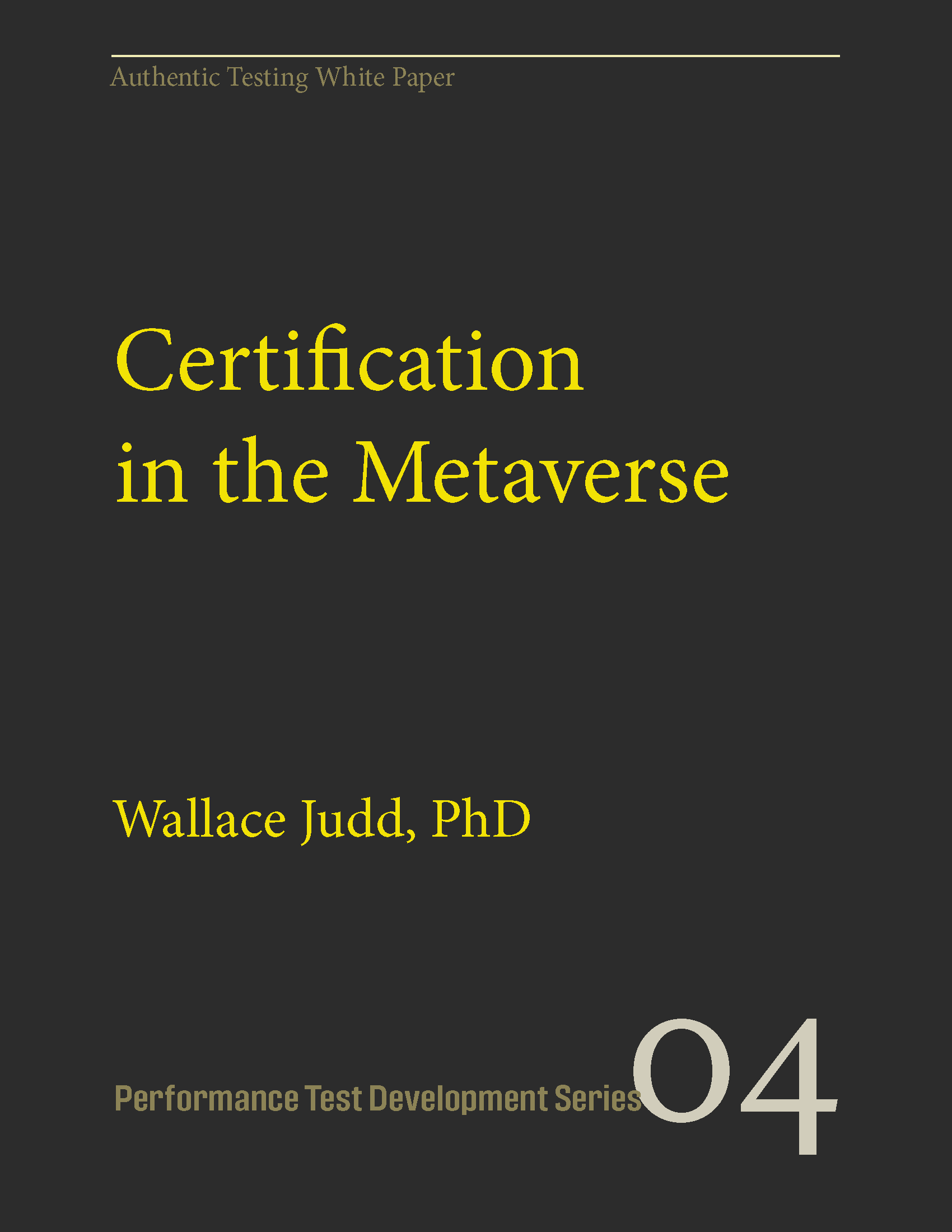 04. Certification in the Metaverse